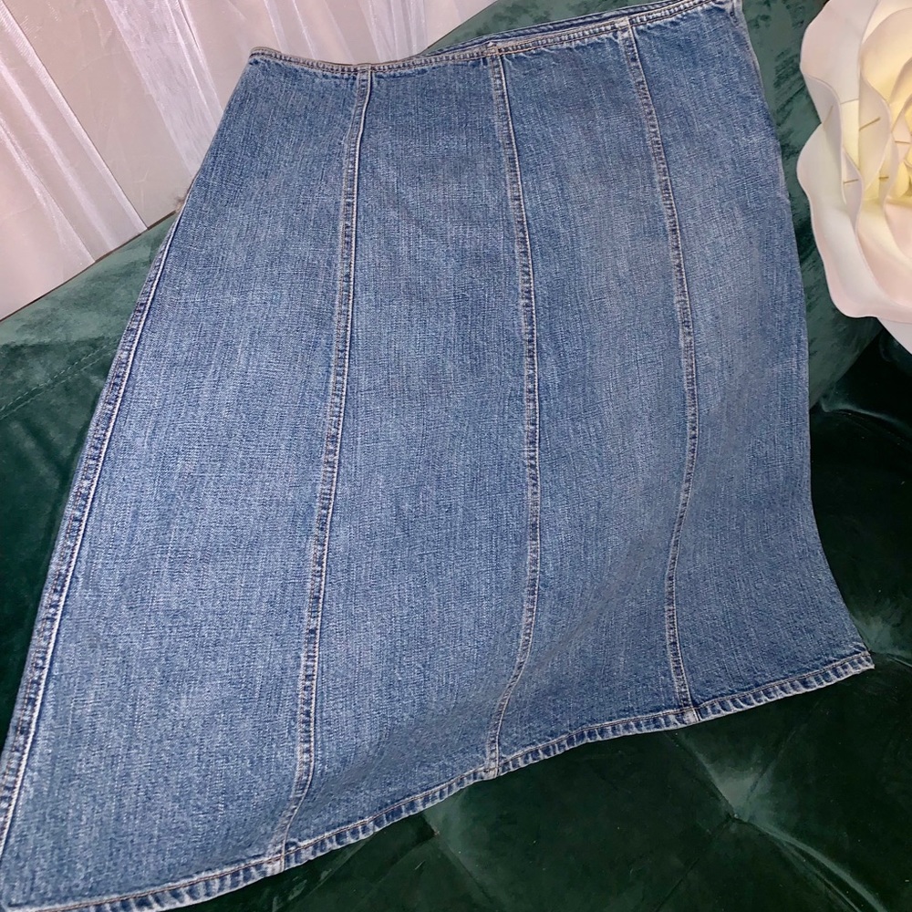 GAP jean / denim a line skirt size 8